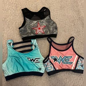 3 woodlands elite cheer sports bras